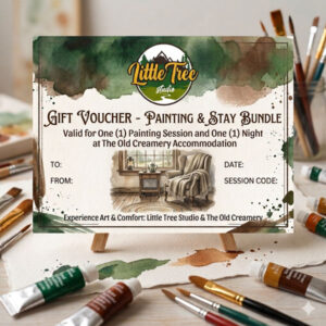Gift voucher for 1 session and 1 night at the Old Creamery