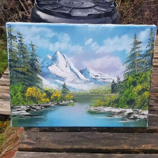 Here are some examples of my own work; most of them painted as part of my CRI accreditation in 2022 and some more recently.

The first one should be pretty familiar! It's a favourite workshop choice, as it has all the features of a Bob Ross classic! 
If you'd like to have a crack at any of the others at a workshop then DM me and we can work something out.