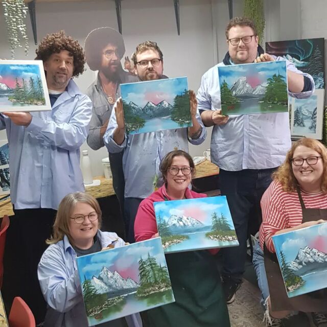 Full house today and some amazing work! Lots of very healthy, lush trees and expressive painting moves and sounds to boot! 

I am very lucky to spend time with people who love what I love.